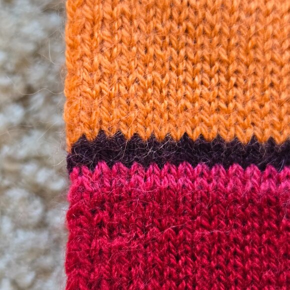NWOT Cashmere Colorblock Scarf - Picture 8 of 8